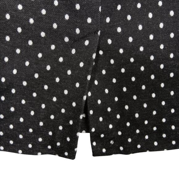 Lane Bryant Polka Dot Skirt Black and White Size 22 Slit on Back Zipper Closure - Picture 3 of 6